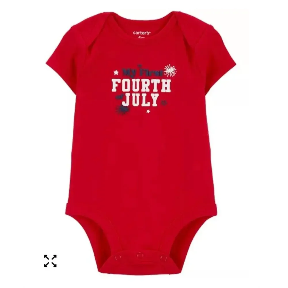 Carter's Baby Boys and Baby Girls My First 4th Of July Collectible Bodysuit 18M